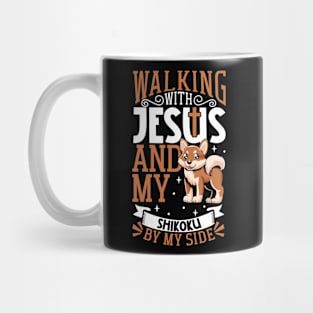 Jesus and dog - Shikoku Inu Mug